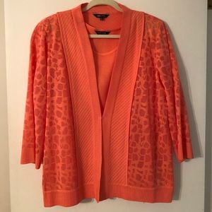 Misook sweater and shell